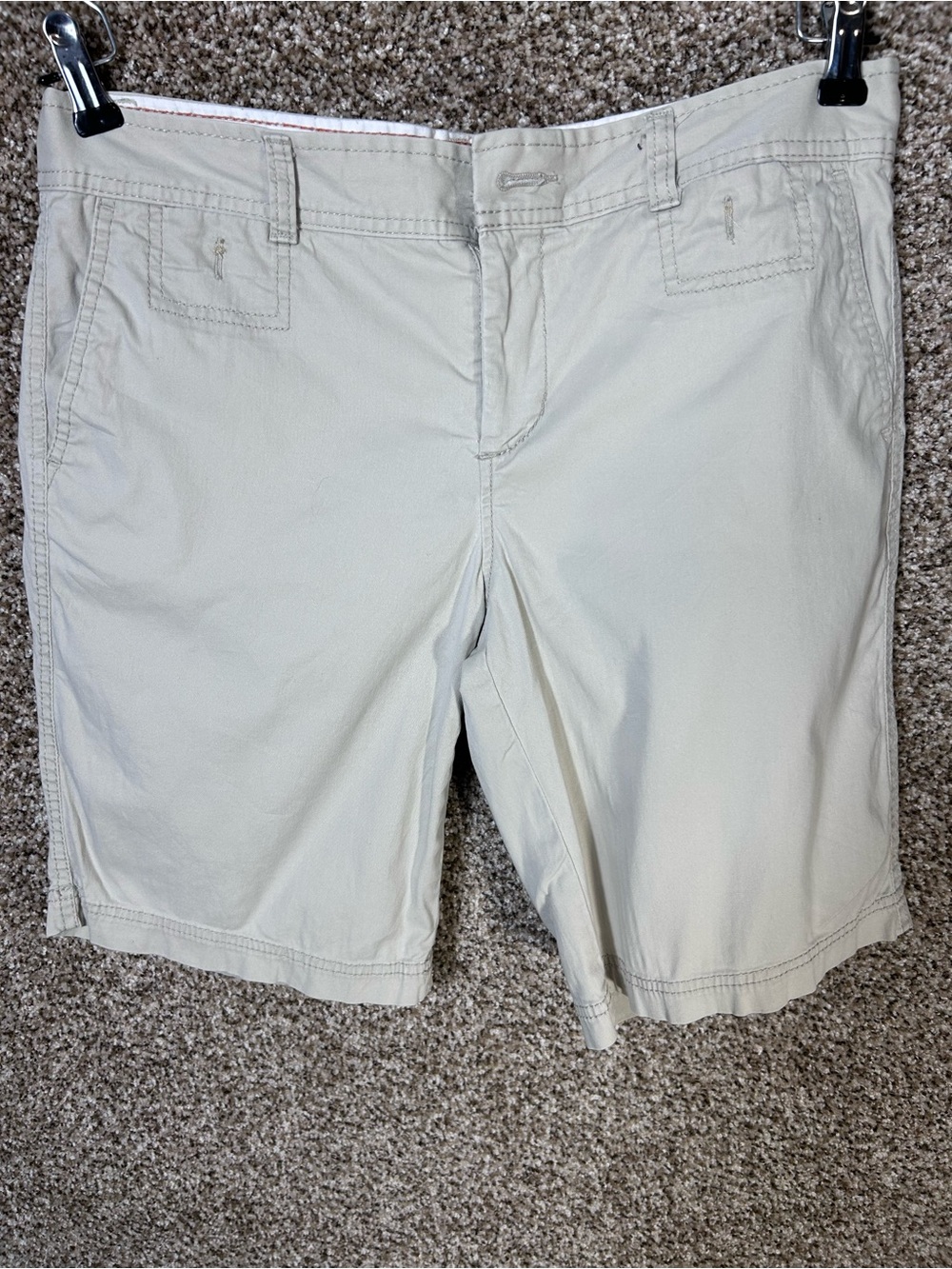 Dockers Light Beige Women's Bermuda Shorts